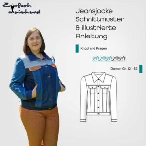 Schnittmuster Jeansjacke "Knopf und Kragen" Damen
