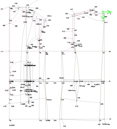 Ansicht Schnittkonstruktion in professionellem CAD Programm