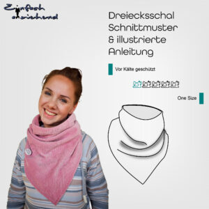 Schnittmuster Dreiecksschal "Vor Kälte geschützt"