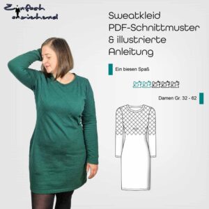 Schnittmuster Sweatkleid "Ein biesen Spass" Damen